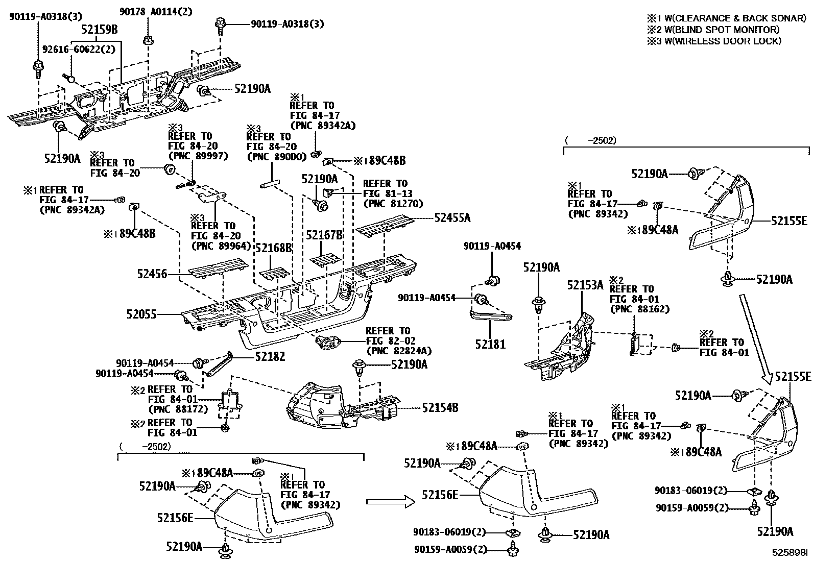5253 — REAR BUMPER & BUMPER STAY