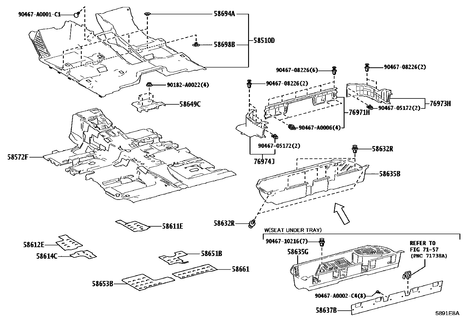 5854 — FLOOR MAT & SILENCER PAD