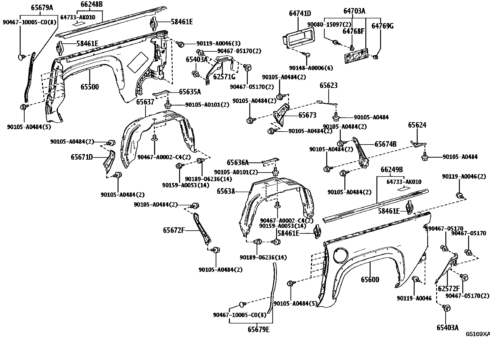 6554 — REAR BODY SIDE PANEL
