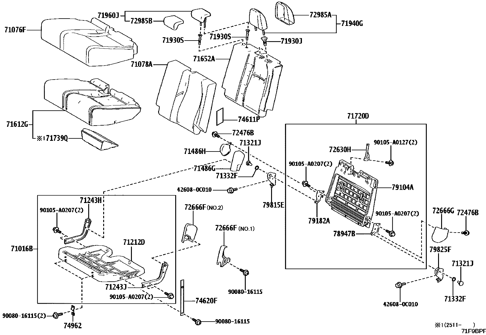 7157 — REAR SEAT &  SEAT TRACK