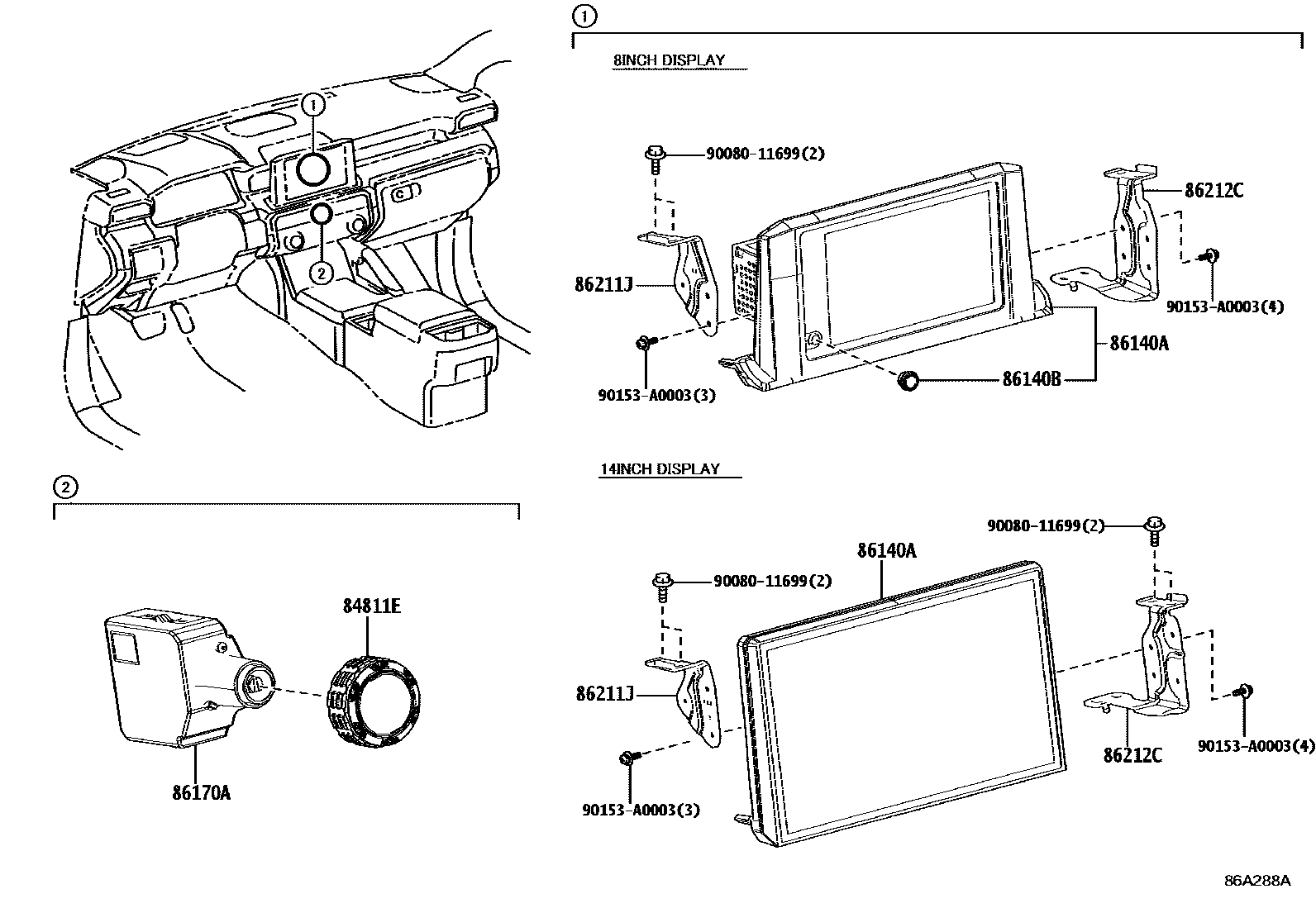 8603 — NAVIGATION & FRONT MONITOR DISPLAY