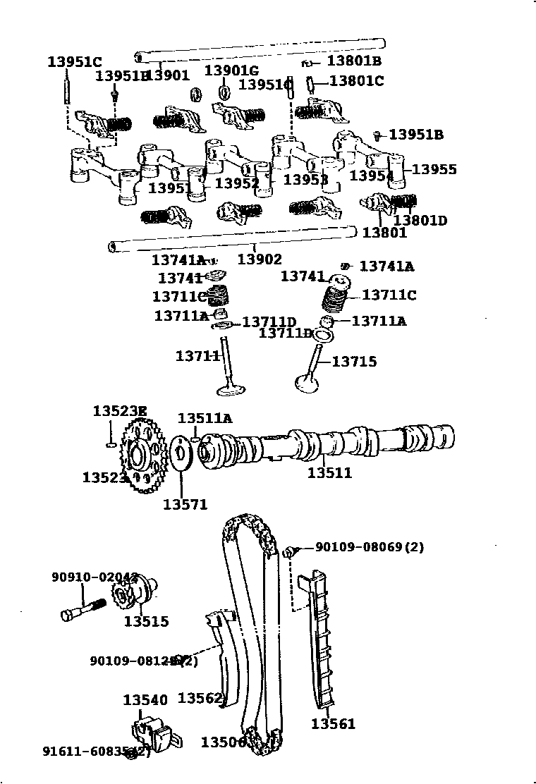 1302 — CAMSHAFT & VALVE