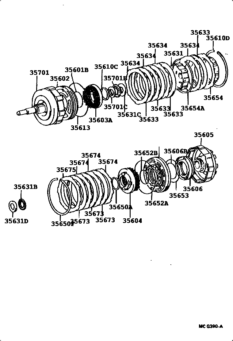 3507 — BRAKE BAND & MULTIPLE DISC CLUTCH (ATM)