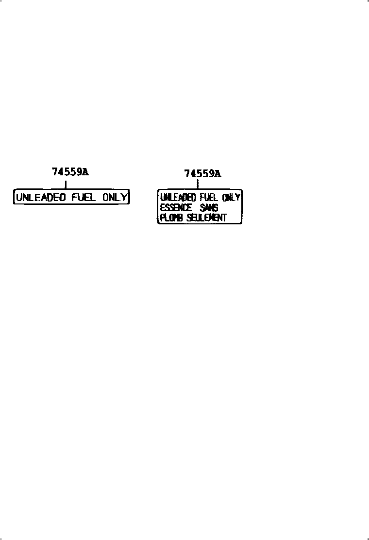 7455 — CAUTION PLATE