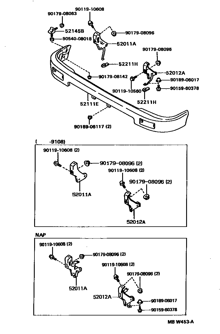 5252 — FRONT BUMPER & BUMPER STAY