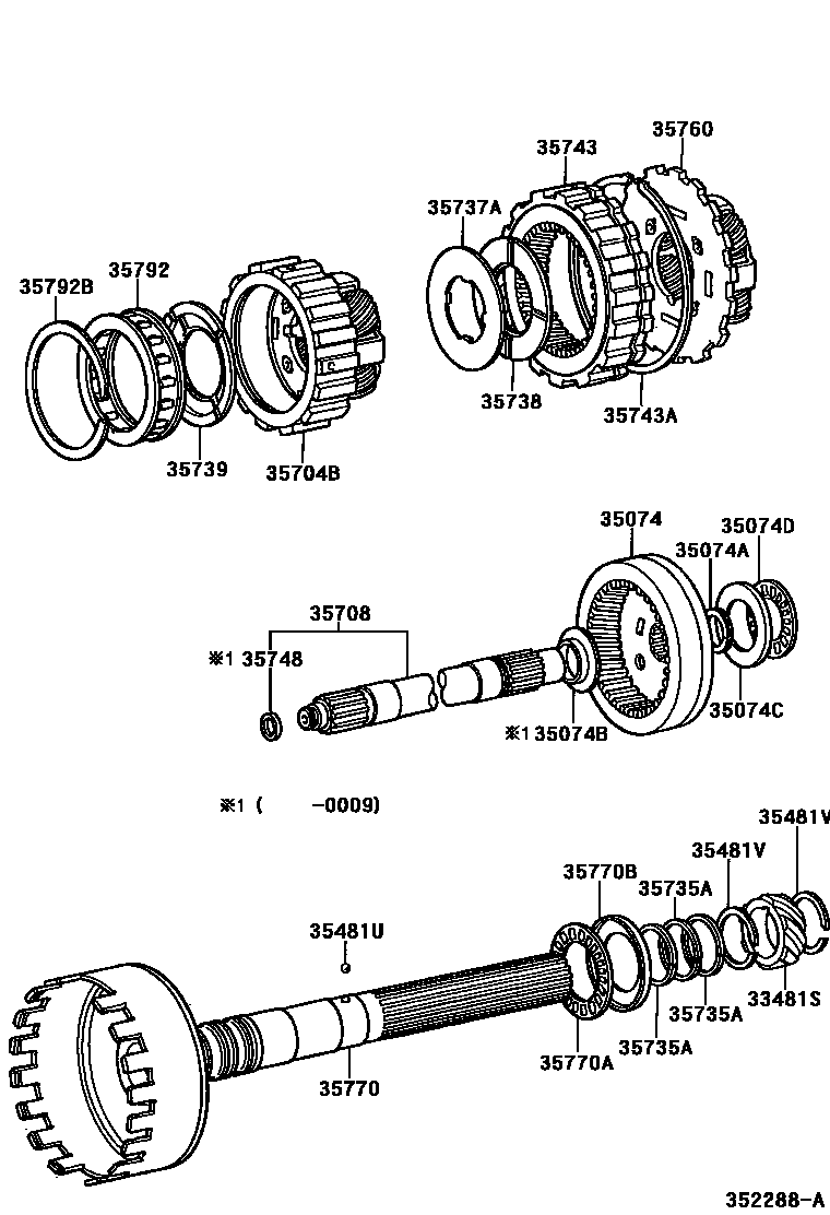 3510 — PLANETARY GEAR, REVERSE PISTON & COUNTER GEAR(ATM)