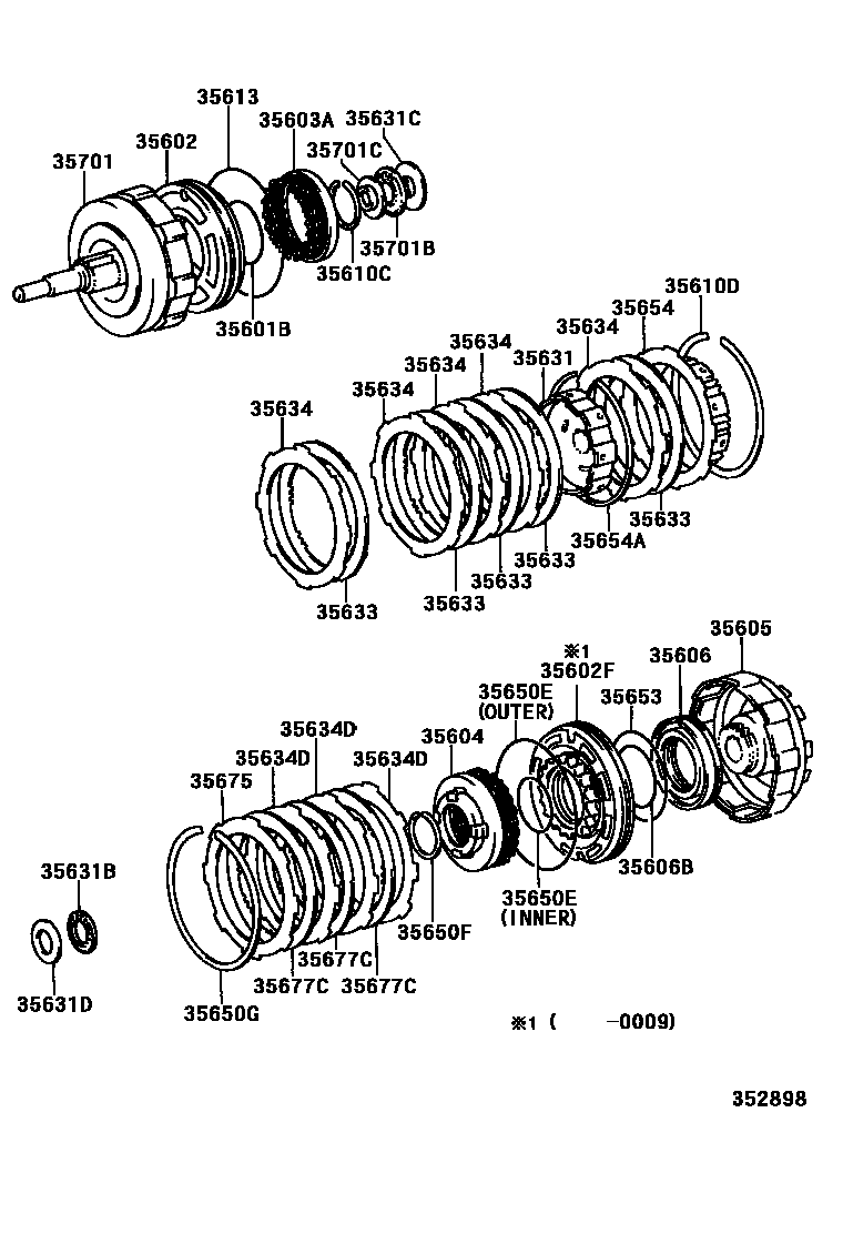 3507 — BRAKE BAND & MULTIPLE DISC CLUTCH (ATM)