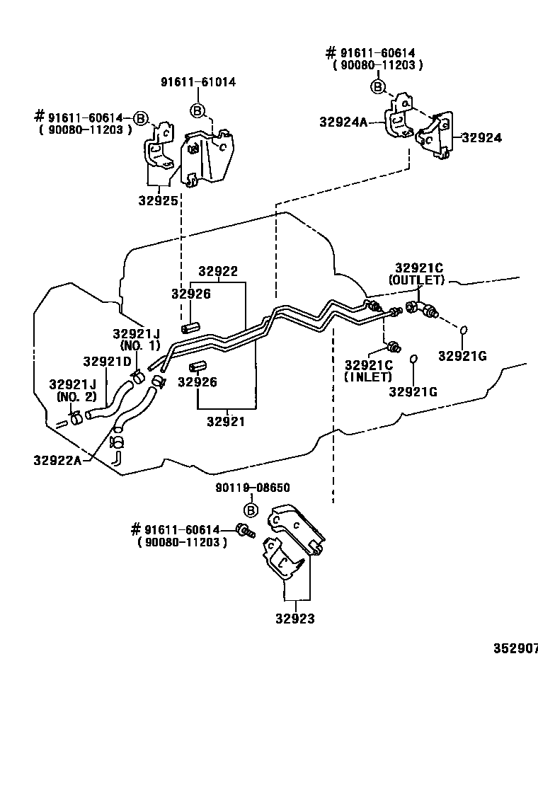3514 — OIL COOLER & TUBE (ATM)