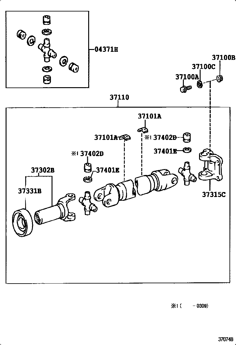 3701 — PROPELLER SHAFT & UNIVERSAL JOINT