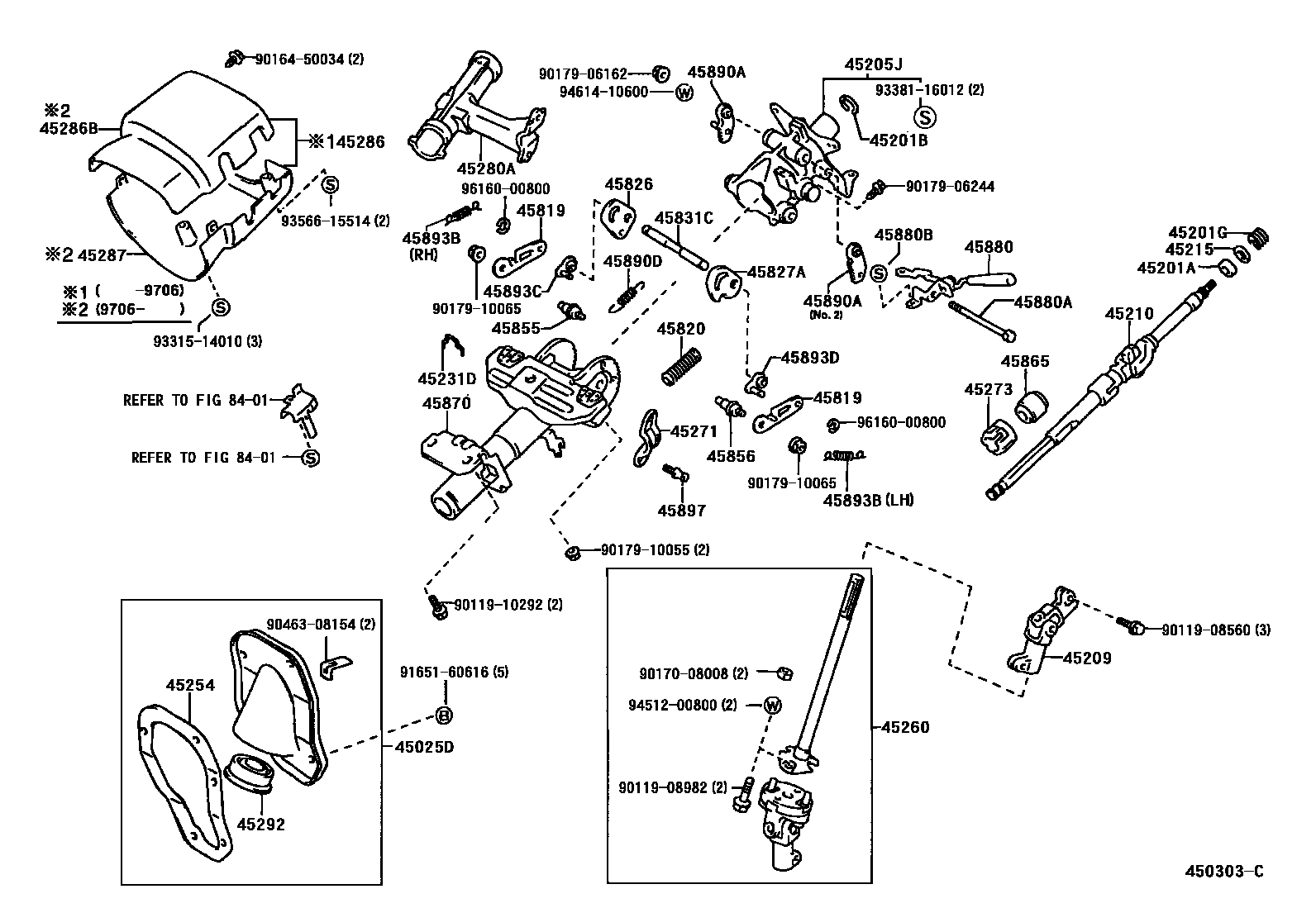 4501 — STEERING COLUMN & SHAFT
