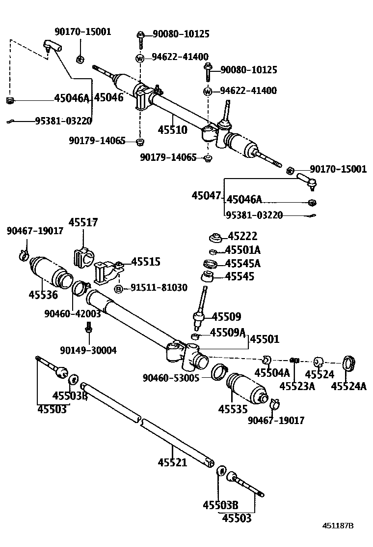 4505 — FRONT STEERING GEAR & LINK