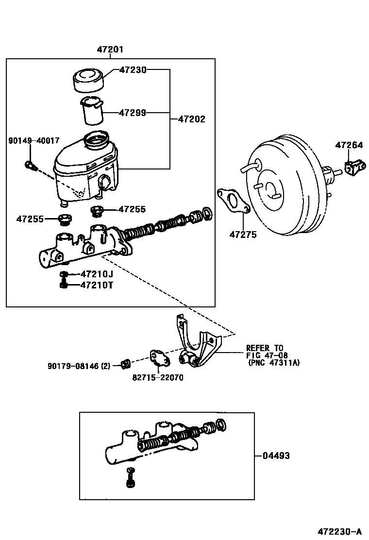 4702 — BRAKE MASTER CYLINDER