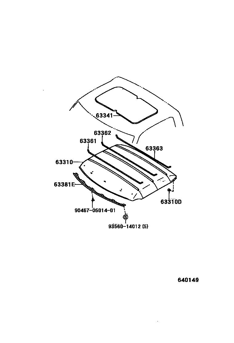 6452 — ROOF HEADLINING & SILENCER PAD