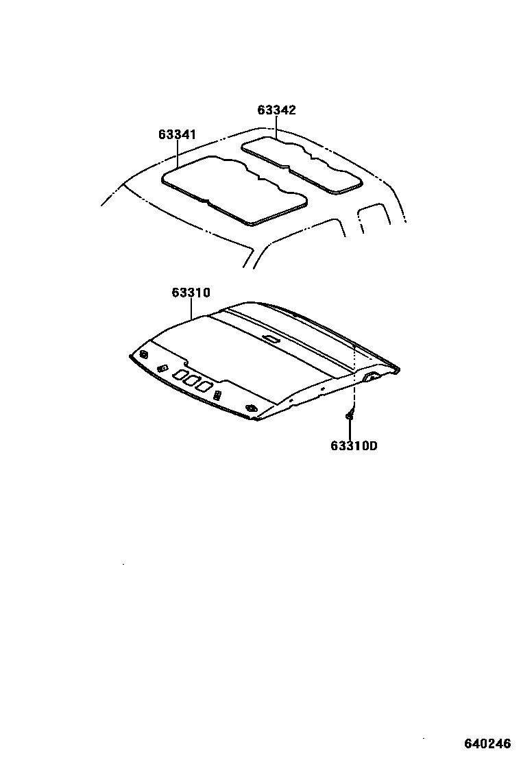 6452 — ROOF HEADLINING & SILENCER PAD