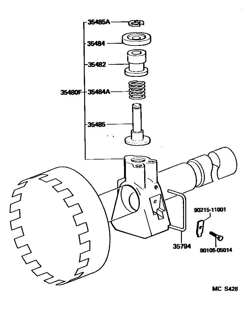 3511 — REAR OIL PUMP & GOVERNOR (ATM)