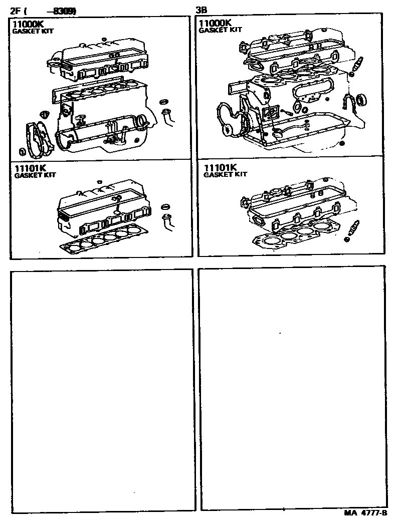 1103 — ENGINE OVERHAUL GASKET KIT