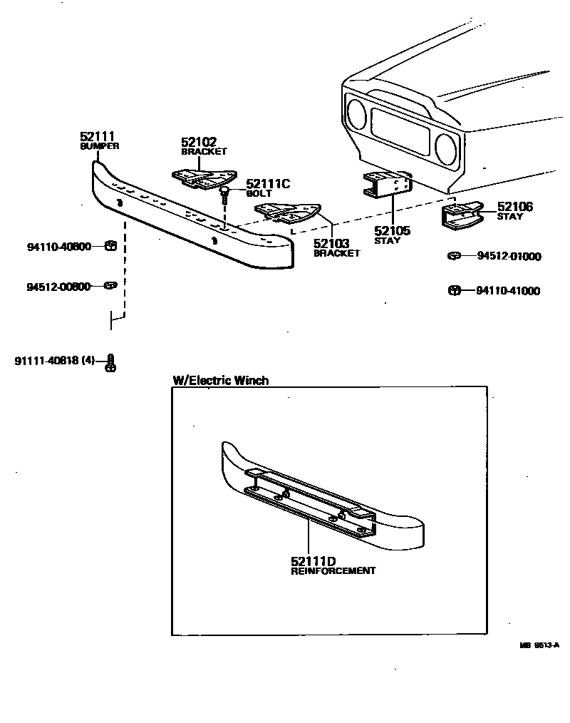 5252 — FRONT BUMPER & BUMPER STAY