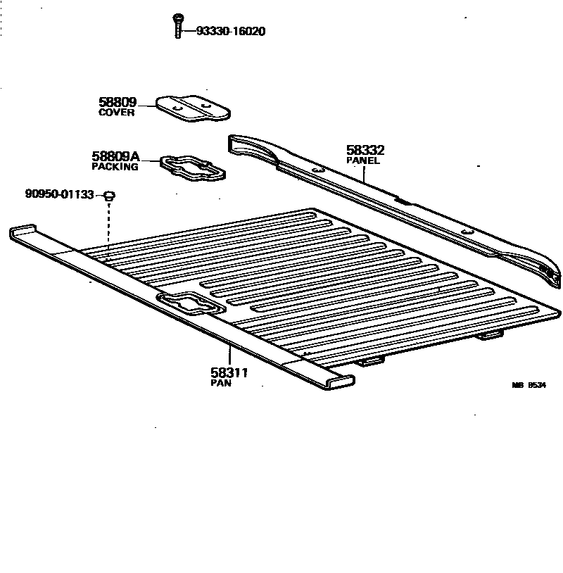 5852 — REAR FLOOR PANEL & REAR FLOOR MEMBER