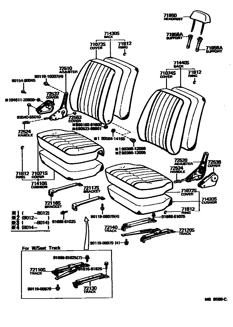 7151 — SEAT & SEAT TRACK