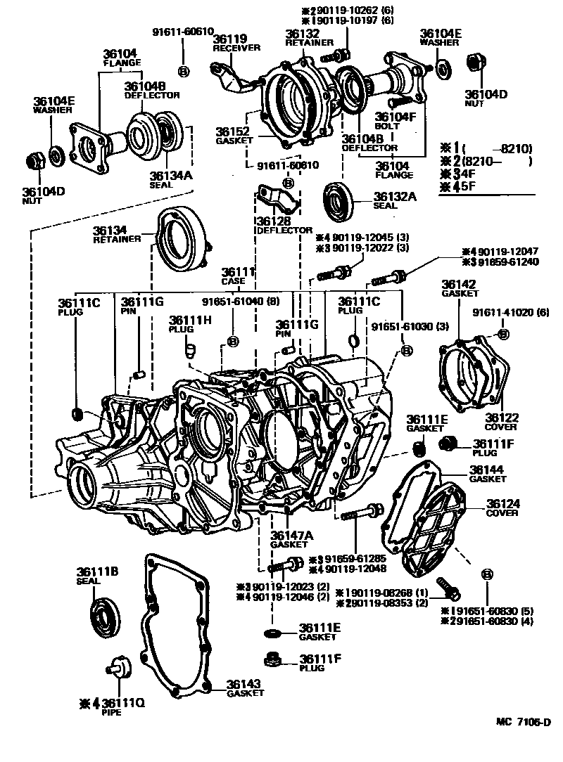 3609 — TRANSFER CASE & EXTENSION HOUSING
