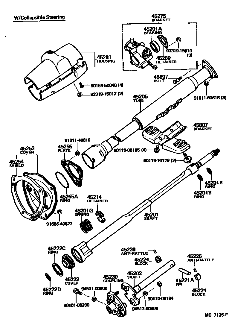 4501 — STEERING COLUMN & SHAFT