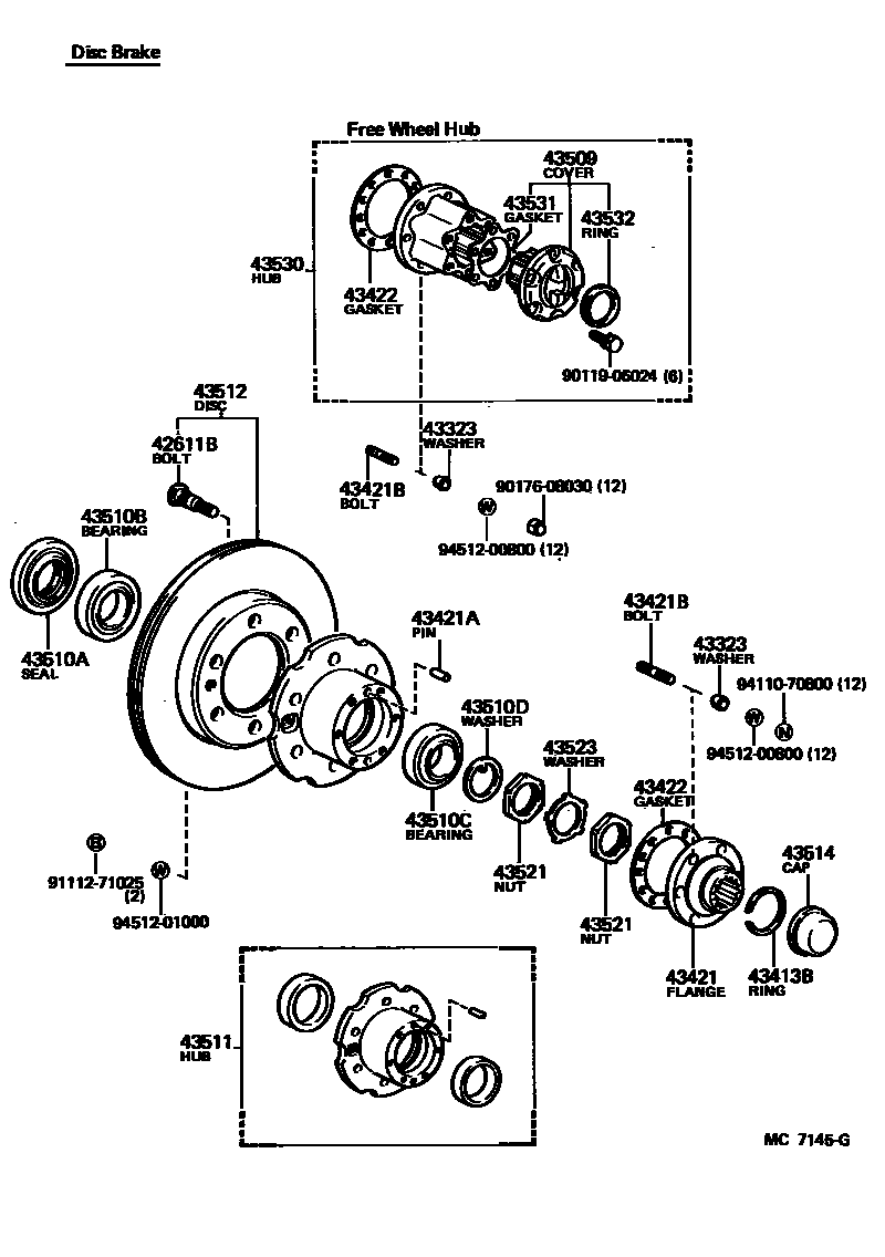 4303 — FRONT AXLE HUB