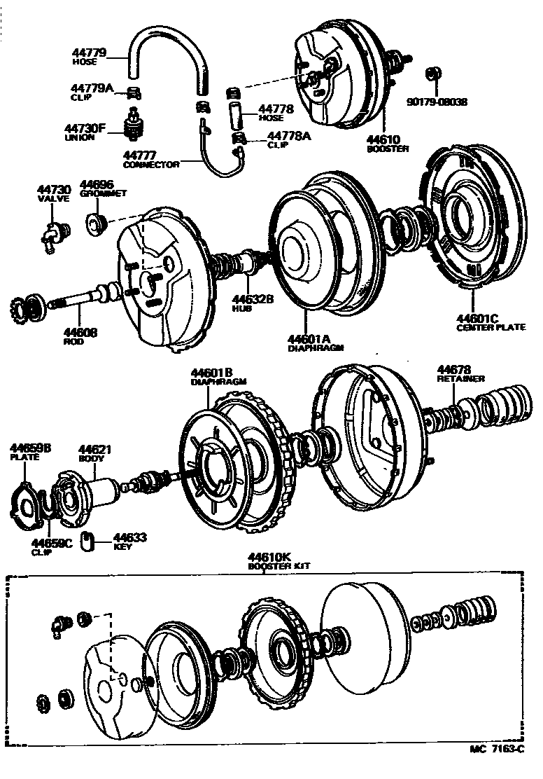 4703 — BRAKE BOOSTER & VACUUM TUBE