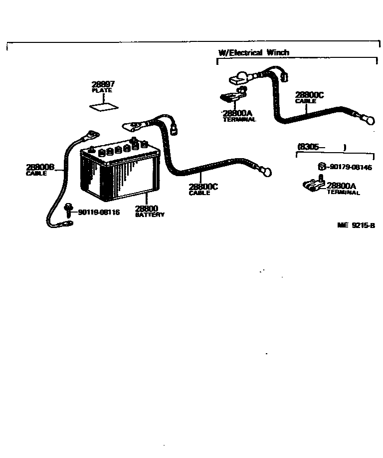 8201 — BATTERY & BATTERY CABLE