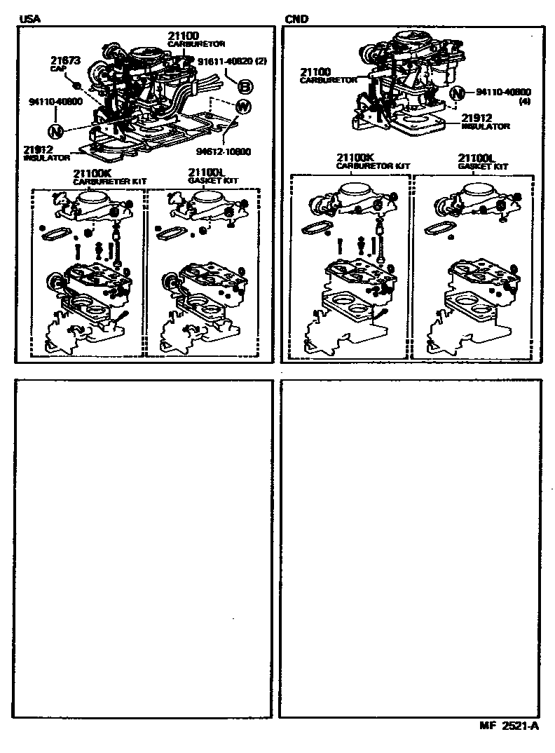 2102 — CARBURETOR ASSEMBLY