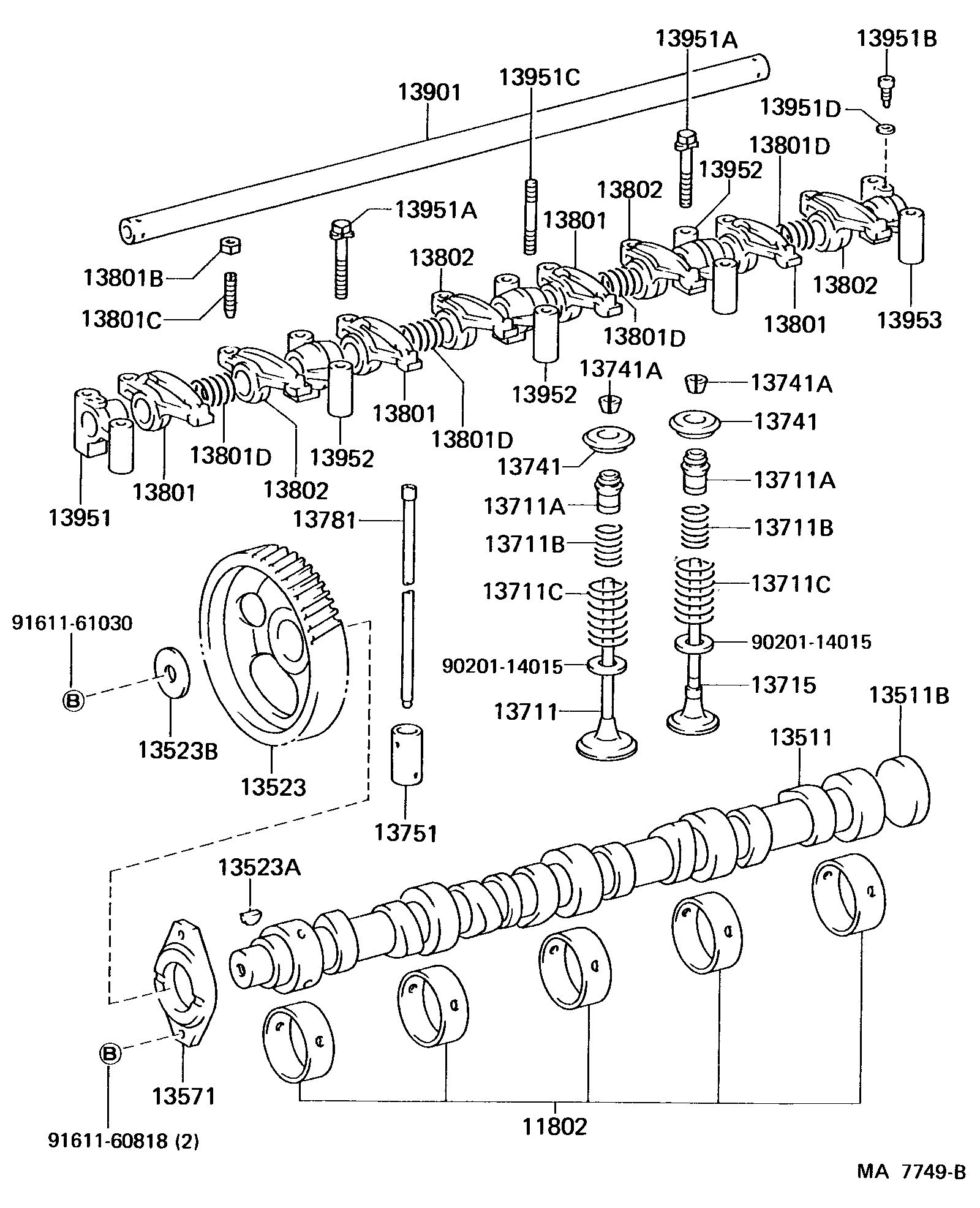 1302 — CAMSHAFT & VALVE