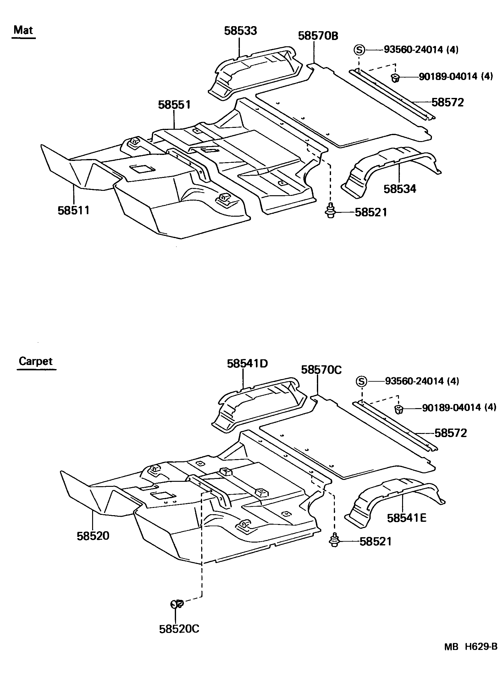5854 — FLOOR MAT & SILENCER PAD