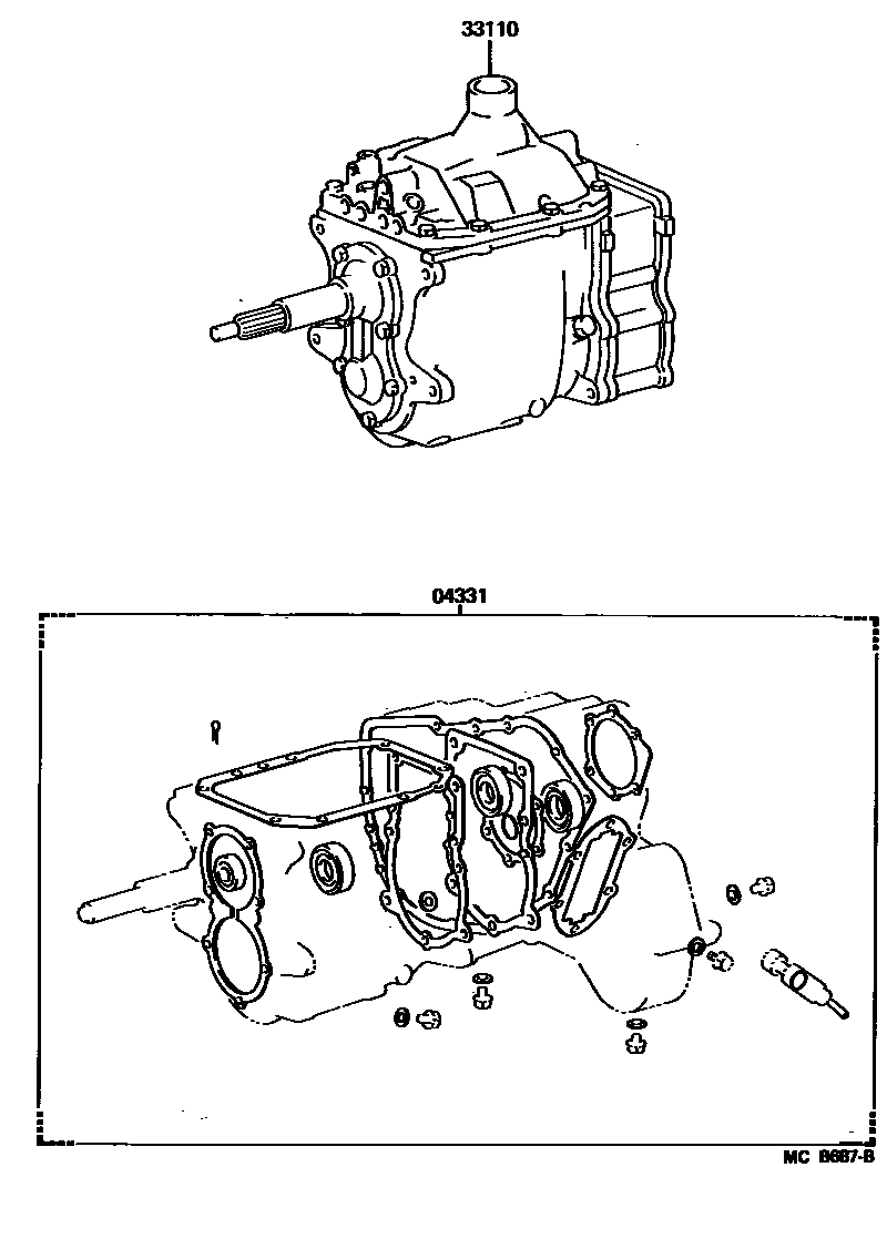 3301 — TRANSAXLE OR TRANSMISSION ASSY & GASKET KIT (MTM)