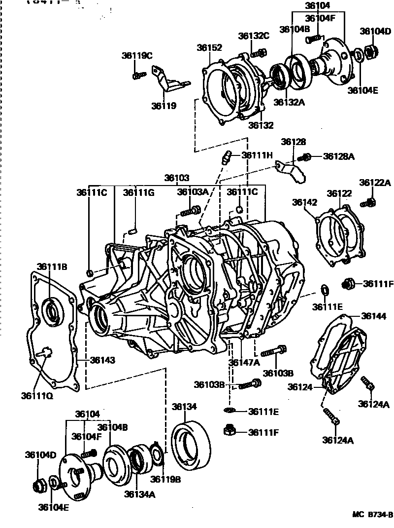 3609 — TRANSFER CASE & EXTENSION HOUSING