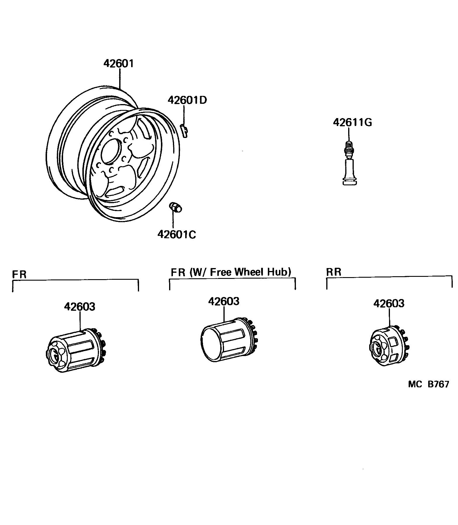 4103 — DISC WHEEL & WHEEL CAP