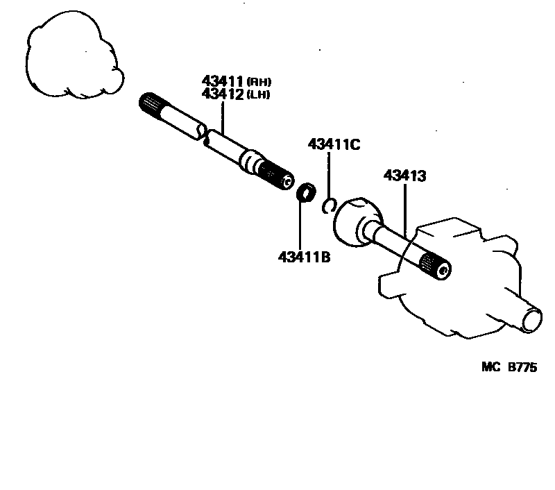 4302 — FRONT DRIVE SHAFT