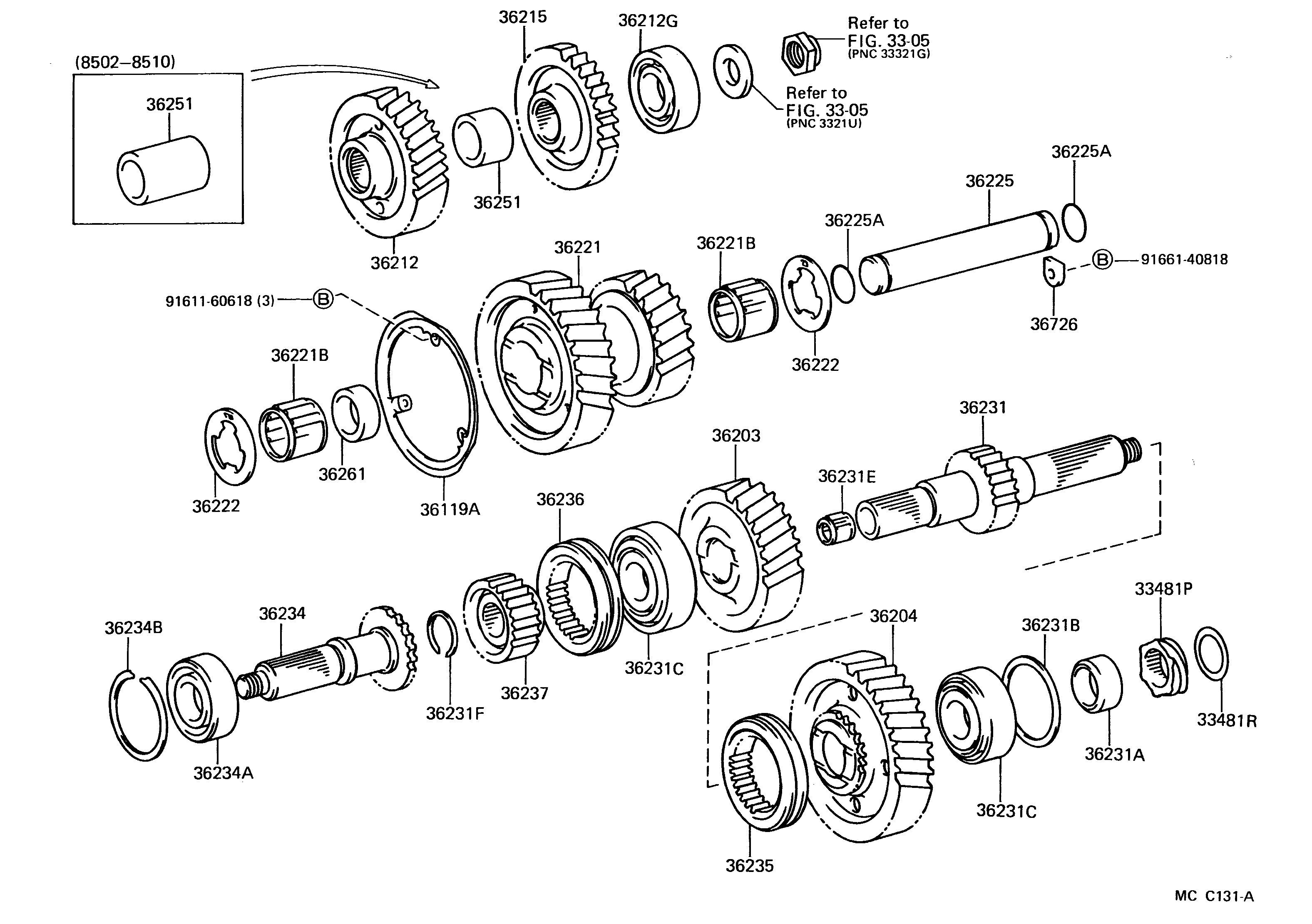 3610 — TRANSFER GEAR