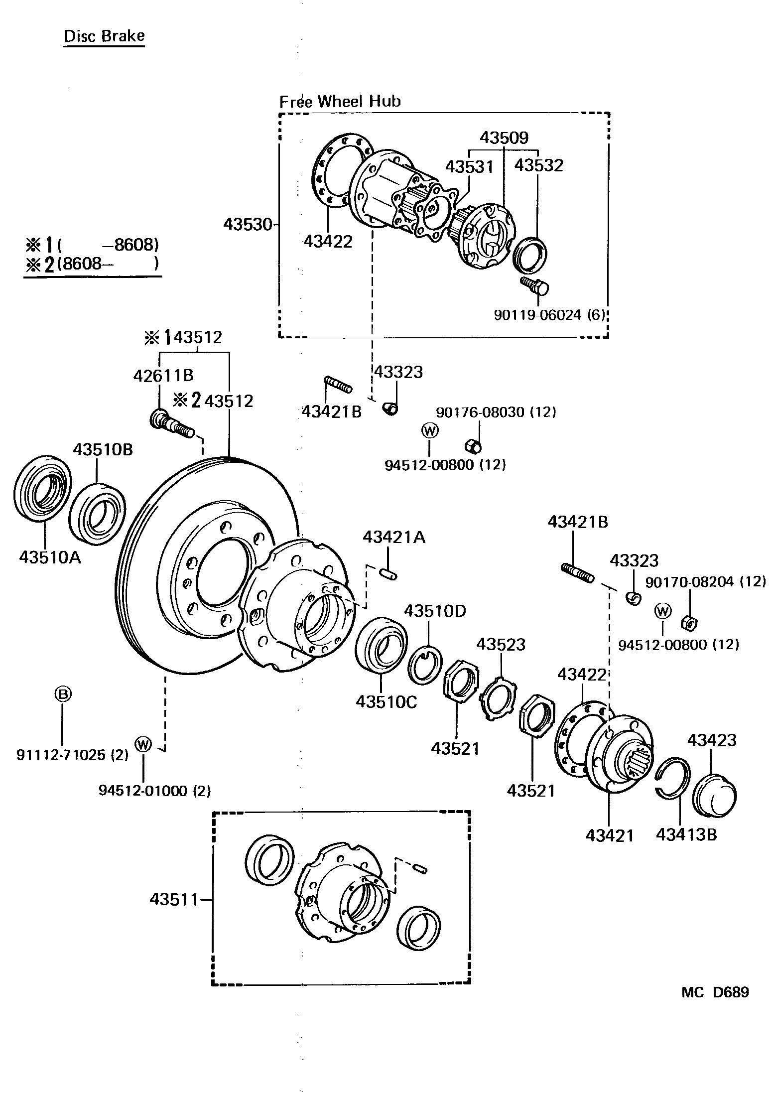 4303 — FRONT AXLE HUB