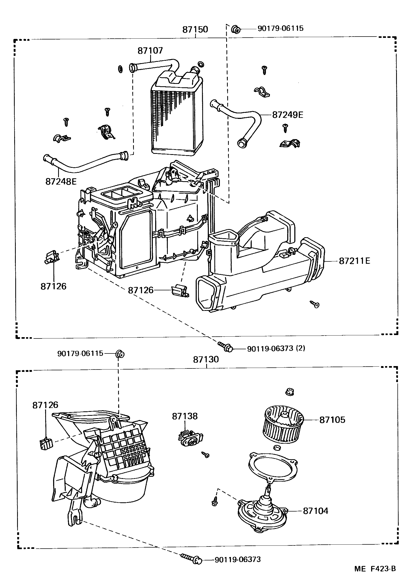 8712 — HEATING & AIR CONDITIONING - HEATER UNIT & BLOWER