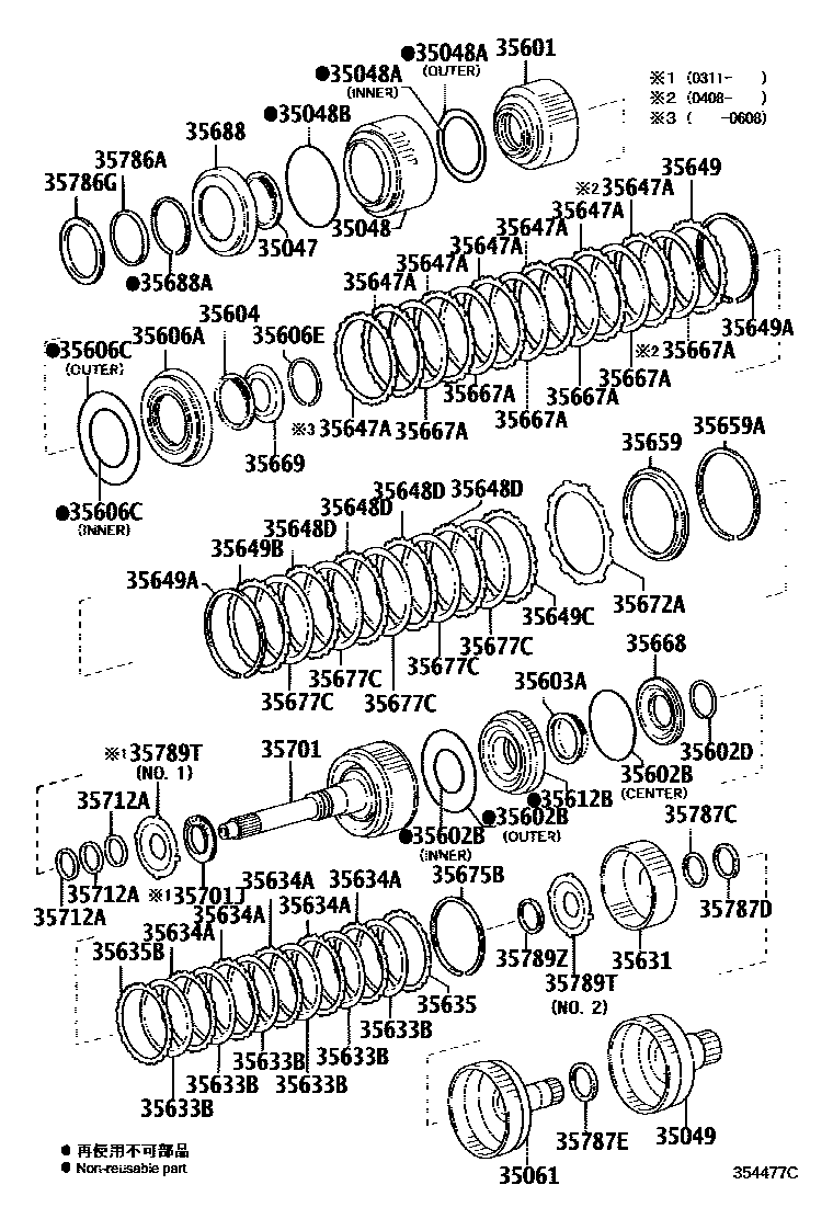3507 — BRAKE BAND & MULTIPLE DISC CLUTCH (ATM)