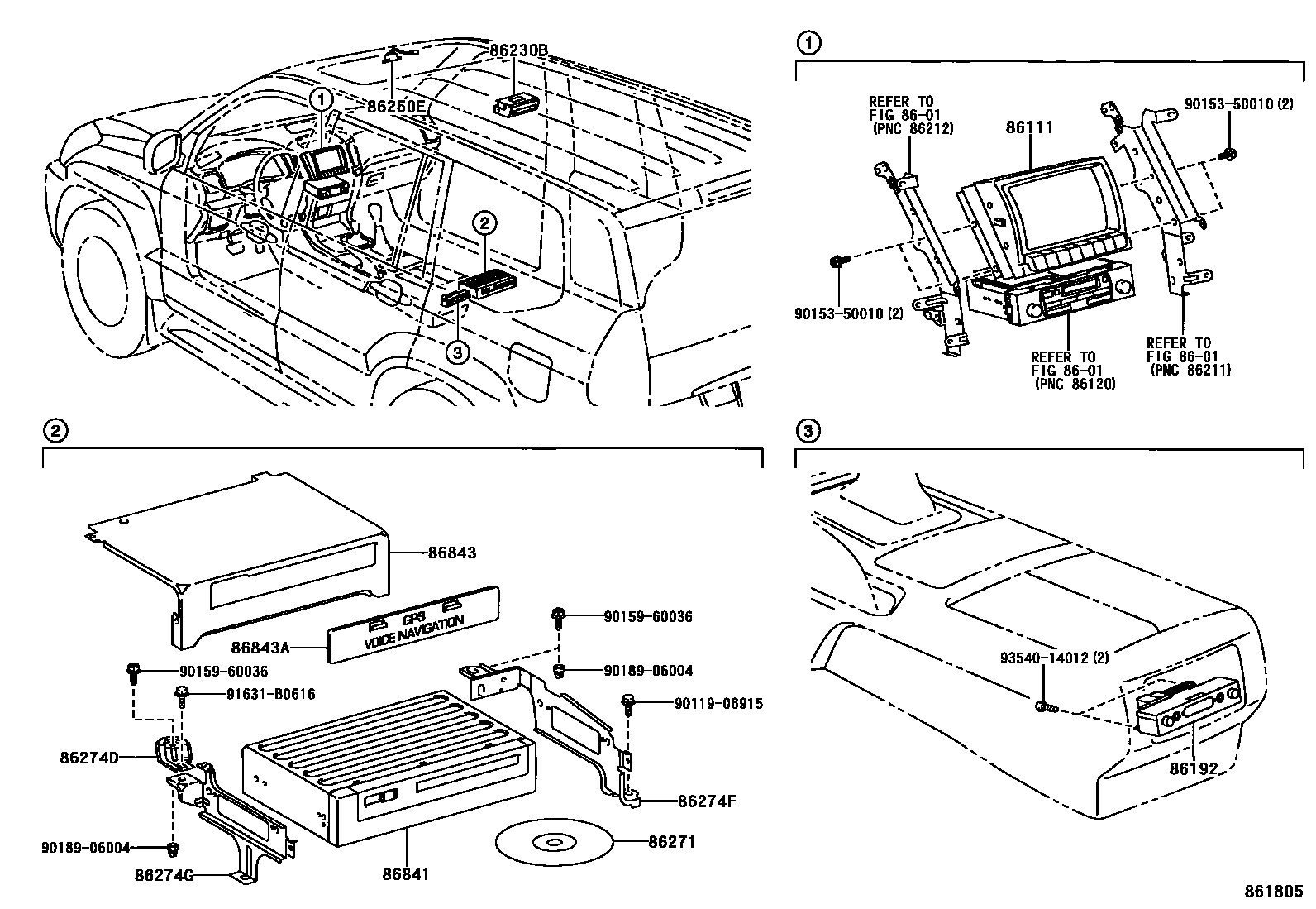 8603 — NAVIGATION & FRONT MONITOR DISPLAY