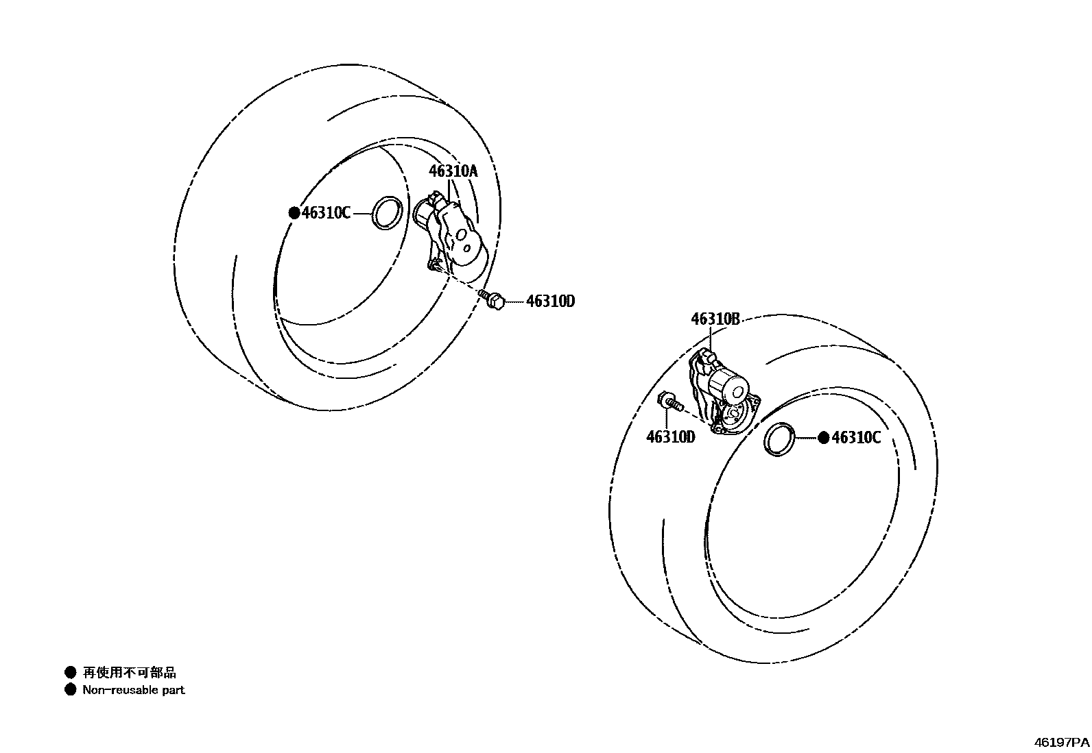4601 — PARKING BRAKE & CABLE