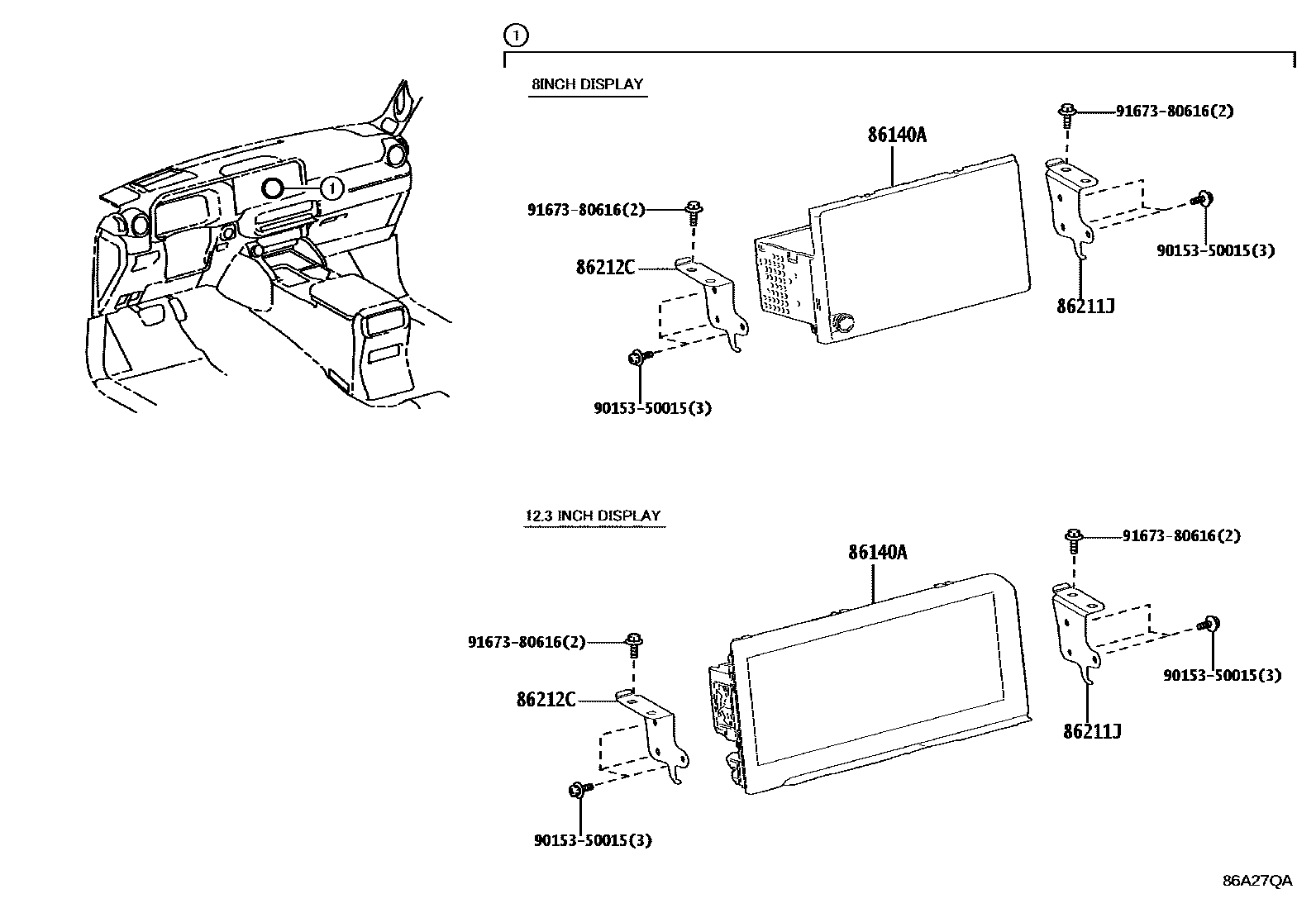 8603 — NAVIGATION & FRONT MONITOR DISPLAY