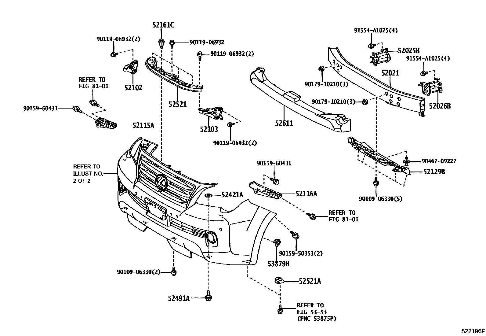 5252 — FRONT BUMPER & BUMPER STAY
