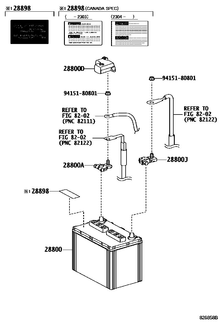 8201 — BATTERY & BATTERY CABLE