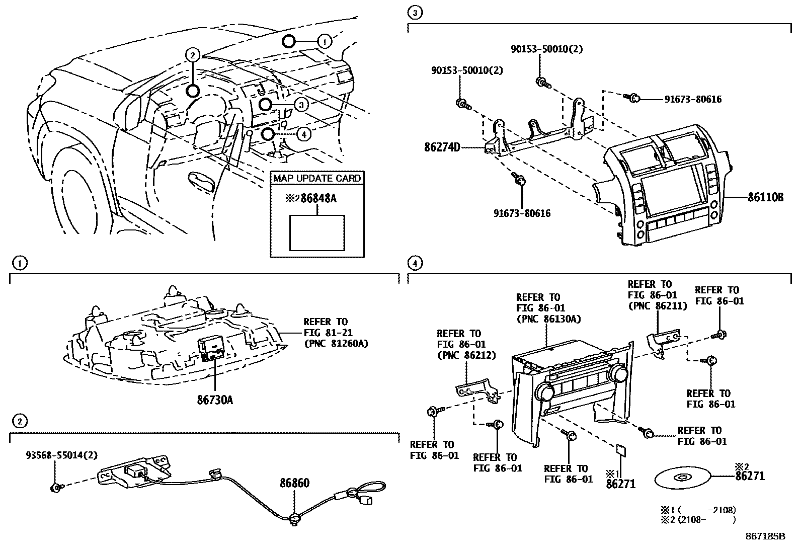 8603 — NAVIGATION & FRONT MONITOR DISPLAY
