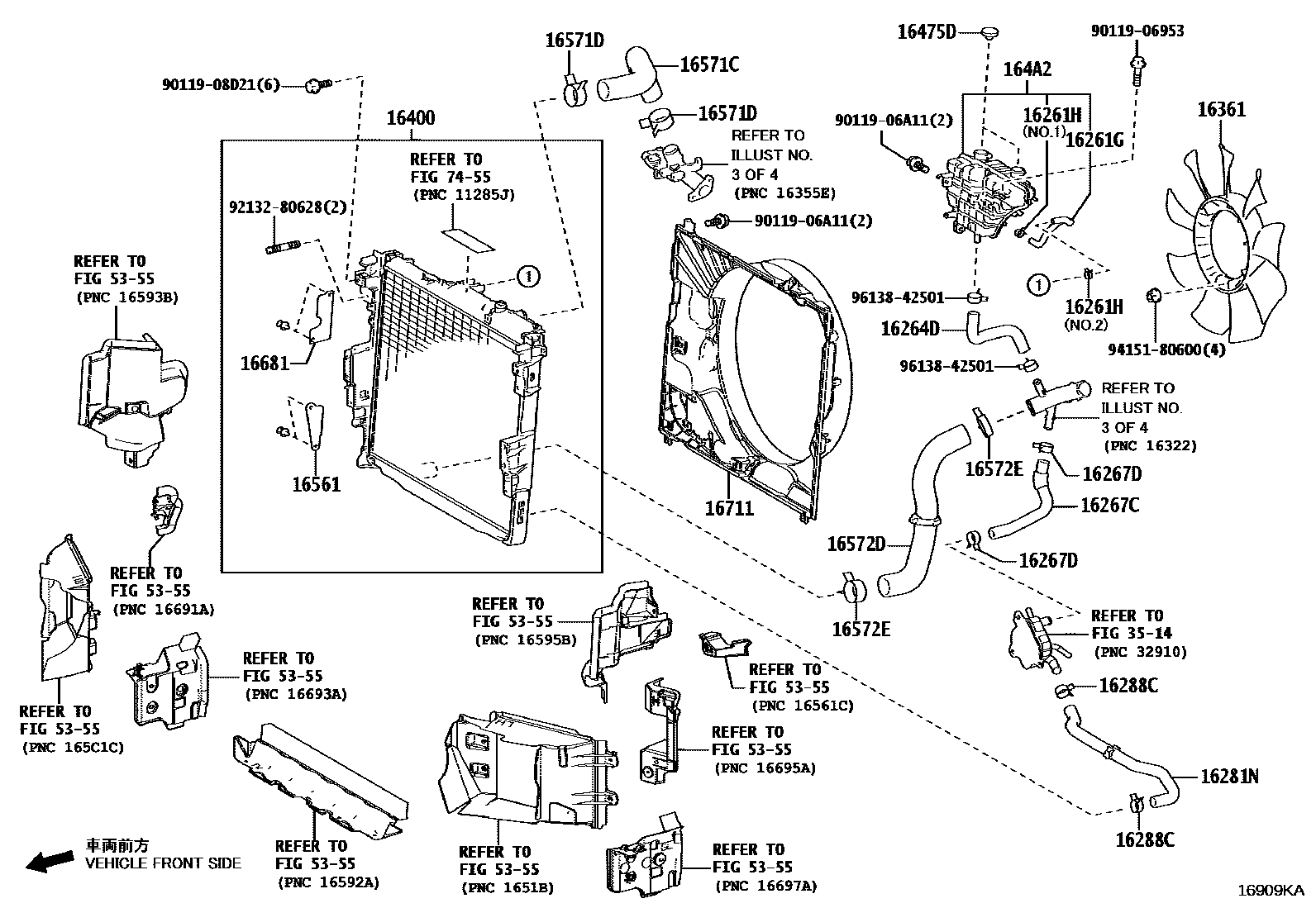 1603 — RADIATOR & WATER OUTLET