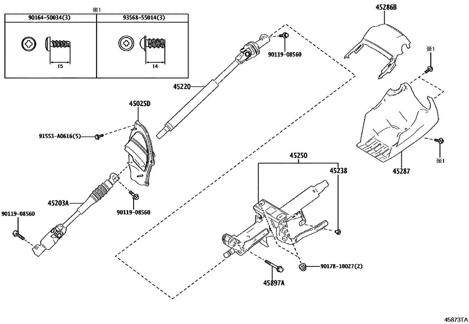 4501 — STEERING COLUMN & SHAFT