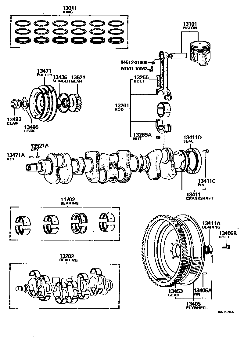 1301 — CRANKSHAFT & PISTON