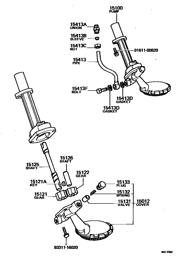 1501 — ENGINE OIL PUMP