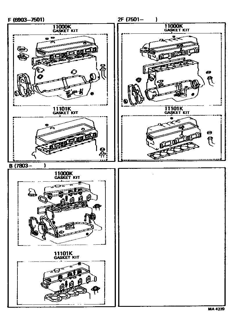1103 — ENGINE OVERHAUL GASKET KIT
